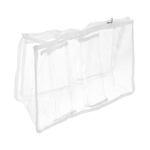 CLISPEED Strandtasche PVC Fach Unterteilt Extra Transparent Leicht Faltbar Vielseitige Einkaufstasche Großer Organizer für Reise und Strand von CLISPEED