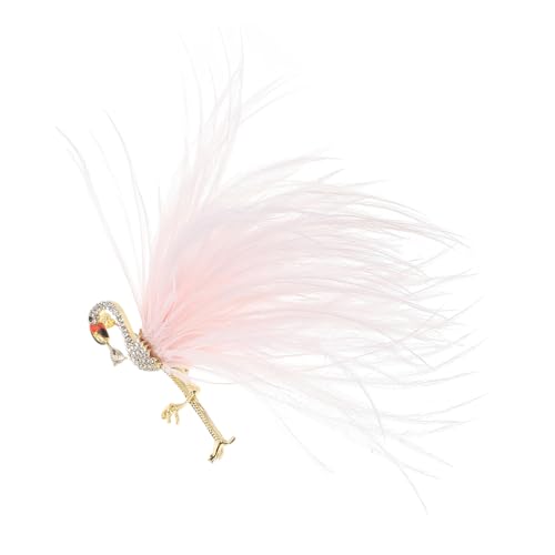 CLISPEED Strass Flamingo Brosche Pin mit Elegantem Design Modischer Anstecknadel für Kleidung Schal und Hut Geeignet für Damen bei Besonderen Anlässen und Alltag Stilvolles Accessoire für von CLISPEED