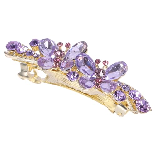CLISPEED Strass Schmetterling Haarspange Damen Frühling Haarklammer Elegant für Frauen und Mädchen Hochzeit Geburtstag Party Haarschmuck von CLISPEED
