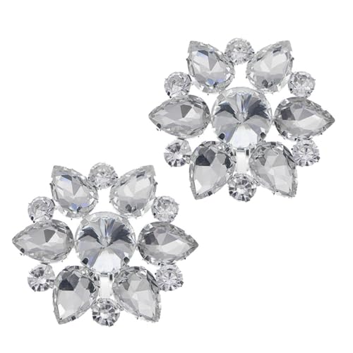 CLISPEED Strass Schuhclip Wasserfall Tropfen Form Abnehmbar Schuhschmuck für Damen Hochzeit Party Schuhe Dekoration Eleganter Damenschuh Schmuck Accessoire von CLISPEED