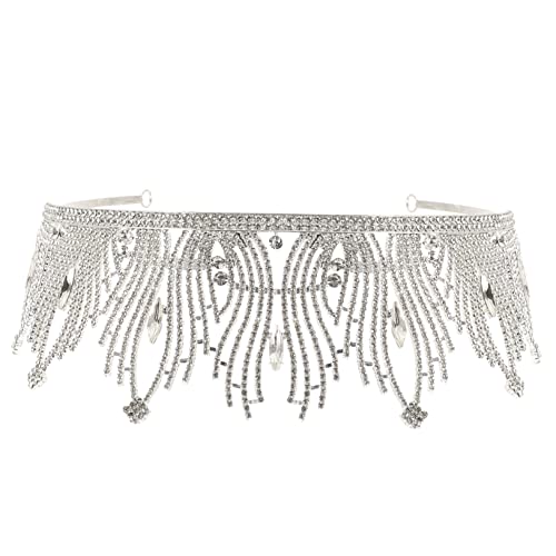 CLISPEED Strass Wasser Tiara Brautkrone Hochzeit Kopfschmuck Damen Bridal Headband für Geburtstag Party Prom Festliche Anlässe von CLISPEED