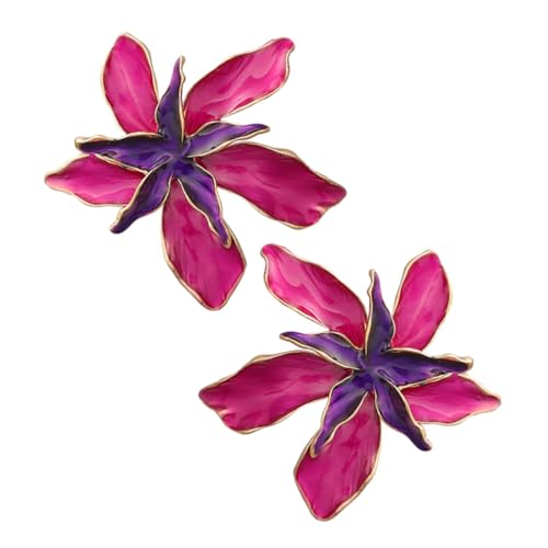 CLISPEED Stylische Blütenohrringe aus Legierungs emaille Leichter und Komfortabler Damenschmuck Modische Tropfen ohrringe mit Zweifarbiger Irisblume Vielseitig Kombinierbar CLISPEED Stylische Blütenohrringe aus Legierungs emaille Leichter und Komfortabler Damenschmuck Modische Tropfen ohrringe mit Zweifarbiger Irisblume Vielseitig Kombinierbar von CLISPEED