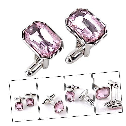 CLISPEED Manschettenknöpfe Aus Hochwertigem Material Modische Ärmelknöpfe Für Damenkleider Exquisites Aussehen Mit Schöner Farbe Geeignet Für Hochzeiten Und Formelle Anlässe von CLISPEED