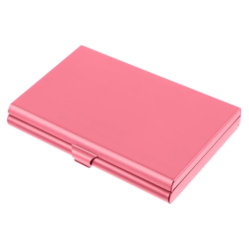 CLISPEED Stylischer Business Card Holder aus Aluminium mit Integriertem Schminkspiegel Leichter Kompakter Kartenhalter für Damen Tragbares Visitenkartenetui Sichere Aufbewahrung und von CLISPEED