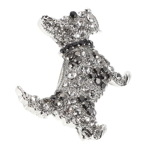 CLISPEED Brosche Pin Cartoon Hund Mit Strass Für Damen Kleidung Tasche Hut Party Geburtstagsgeschenk Kawaii Schmuck Tier Anstecknadel von CLISPEED