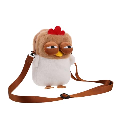 CLISPEED Süße Plüsch Hühner Umhängetasche für Lustige Cartoon Handtasche mit Großem Stauraum Leichte Schultertasche für Schule Reisen Freizeit Einzigartiges Design CLISPEED Süße Plüsch Hühner Umhängetasche für Lustige Cartoon Handtasche mit Großem Stauraum Leichte Schultertasche für Schule Reisen Freizeit Einzigartiges Design von CLISPEED