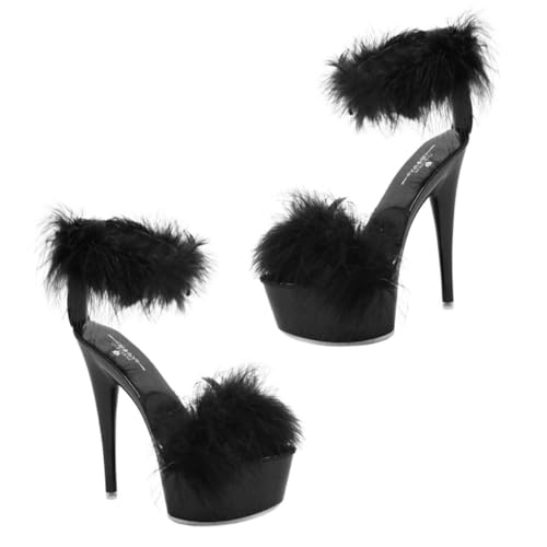 CLISPEED Super High Heel Sandals Damen Wasserdichte Plateau Sandaletten mit Anti rutsch sohle Komfortable Feuchtigkeitsableitende Absatzschuhe für Party Freizeit von CLISPEED