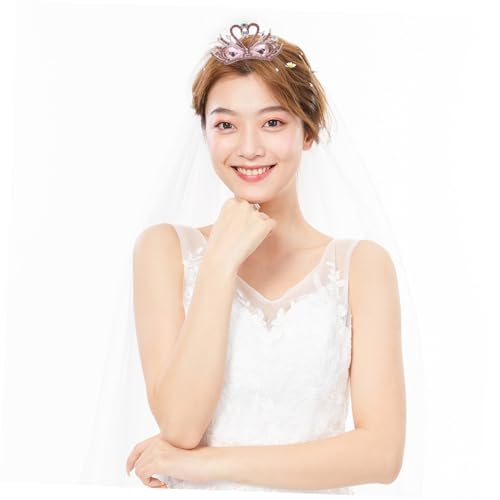 CLISPEED Swan Crown Hochzeit Braut Tiara Damen Legierung Haarschmuck Elegant Für Feier Fest Fotos von CLISPEED