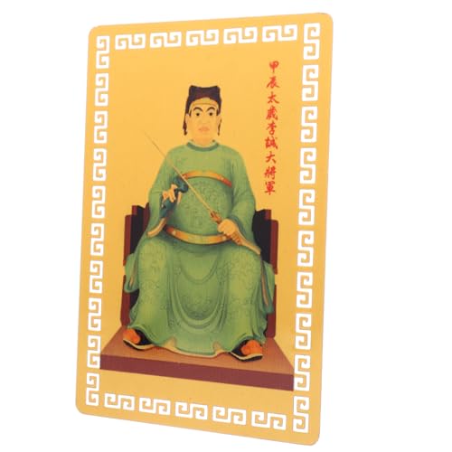 CLISPEED Tai Amulettkarte Glücksschutz Chinesisches Feng Shui Anhänger Drachenjahr Traditionelles Glücksbringer für Familie Freunde Tasche von CLISPEED