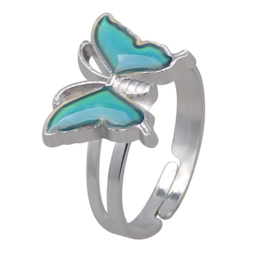 CLISPEED Thermochromer Fingerring aus Hochwertiger Verstellbar Modischer Partner und Verlobungsring für Damen Wandelbare Farbänderung Passend zu Jedem Outfit für Anlässe CLISPEED Thermochromer Fingerring aus Hochwertiger Verstellbar Modischer Partner und Verlobungsring für Damen Wandelbare Farbänderung Passend zu Jedem Outfit für Anlässe von CLISPEED