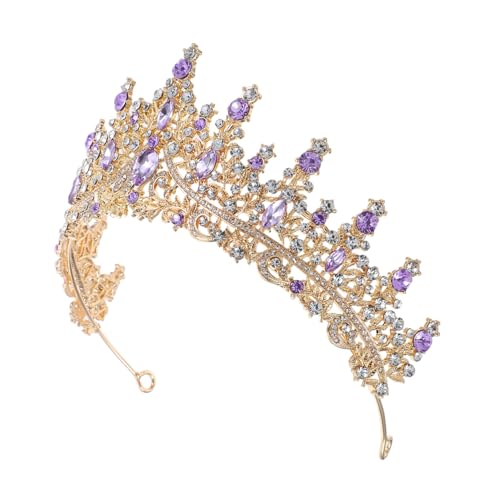 CLISPEED Tiara Haarschmuck Braut Stirnband mit Strasssteinen Brautkopfschmuck für Hochzeit Geburtstag Prinzessin Krone Damen Party Fest CLISPEED Tiara Haarschmuck Braut Stirnband mit Strasssteinen Brautkopfschmuck für Hochzeit Geburtstag Prinzessin Krone Damen Party Fest von CLISPEED