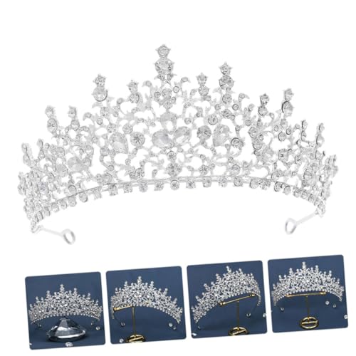CLISPEED Tiara Krone mit Funkelnden Strasssteinen Luxuriöser Brautschmuck für Hochzeit Party und Geburtstag Zarte Damen Krone aus Robustem Legierungs Material Festtagsdekoration CLISPEED Tiara Krone mit Funkelnden Strasssteinen Luxuriöser Brautschmuck für Hochzeit Party und Geburtstag Zarte Damen Krone aus Robustem Legierungs Material Festtagsdekoration von CLISPEED