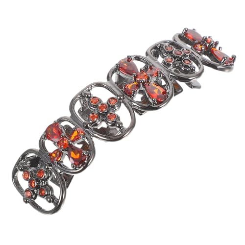 CLISPEED Tooth Grills mit Rotem Kreuz Design Leichte Hohle Hip Hop Zahn Accessoires Strass Komfortable Halloween Vampirzähne für Männer und Frauen Cosplay Party Schmuck von CLISPEED
