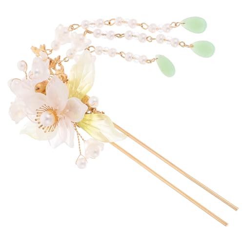 CLISPEED Traditionelle Chinesische Haarstäbchen mit Blumenmotiv Eleganter Hanfu Haarschmuck für Damen Vintage Haarpin für Hochzeiten Partys und Festliche Anlässe Stilvolle Haarklammer für von CLISPEED