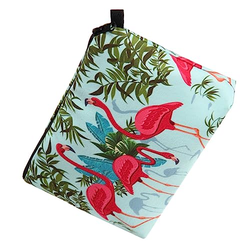 CLISPEED Tragbare Flamingo Kosmetiktasche mit Flamingo Muster Praktischer Makeup Organizer für Reisen und Alltag Handliche Schminktasche für Damen Stylische Reise Toilettentasche von CLISPEED
