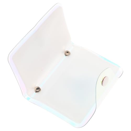CLISPEED Transparent Holographische Kartentasche mit Fächern Modischer Kartenhalter Organizer Einsatz für Handtaschen Durchscheinendes Portemonnaie für Frauen Praktischer Reisebegleiter von CLISPEED