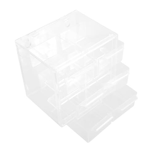 CLISPEED Transparente Aufbewahrungsbox mit Fächern Staubgeschütztes Design Kompakt für Kontaktlinsen und Kosmetik Multifunktionaler Desktop Organizer für Reise und Alltag CLISPEED Transparente Aufbewahrungsbox mit Fächern Staubgeschütztes Design Kompakt für Kontaktlinsen und Kosmetik Multifunktionaler Desktop Organizer für Reise und Alltag von CLISPEED