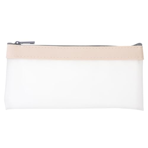 CLISPEED Transparente Geldbörse mit Reißverschluss Vielseitige Kosmetiktasche und Stifteetui Mittlere für Münzen Bargeld und Schreibwaren Tragbare Makeup Pouch für Damen und Reisen von CLISPEED