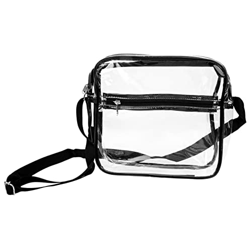 CLISPEED Transparente PVC Umhängetasche für Damen Leichte Crossbody mit Verstellbarem Riemen für Reisen Einkäufe Kleine Geldbörse für Tägliche Essentials CLISPEED Transparente PVC Umhängetasche für Damen Leichte Crossbody mit Verstellbarem Riemen für Reisen Einkäufe Kleine Geldbörse für Tägliche Essentials von CLISPEED
