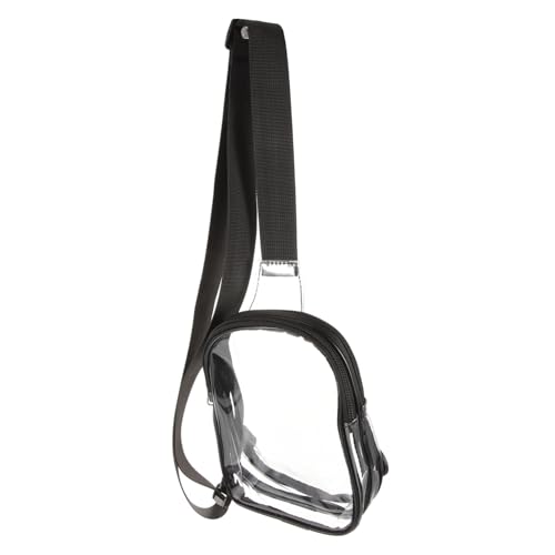 CLISPEED Transparente Sporttasche Sling Bag mit Verstellbarem Gurt Leichte Brusttasche für Reisen und Running Praktische Crossbody Bag für Damen und Herren von CLISPEED