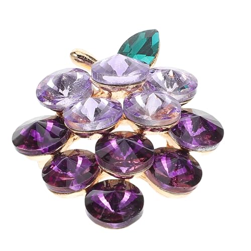 CLISPEED Trauben Brosche Damen Anstecknadel Legierung Obst Schmuck Sommer Party Accessoire Elegant Chic für Jacken und Kleidung CLISPEED Trauben Brosche Damen Anstecknadel Legierung Obst Schmuck Sommer Party Accessoire Elegant Chic für Jacken und Kleidung von CLISPEED