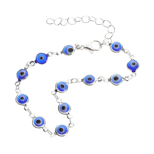 CLISPEED Türkisches Blaues Auge Armband Verstellbares Hamsa Armband für Handgefertigtes für Frauen Zierliches Fußkettchen mit Bösem Blick CLISPEED Türkisches Blaues Auge Armband Verstellbares Hamsa Armband für Handgefertigtes für Frauen Zierliches Fußkettchen mit Bösem Blick von CLISPEED
