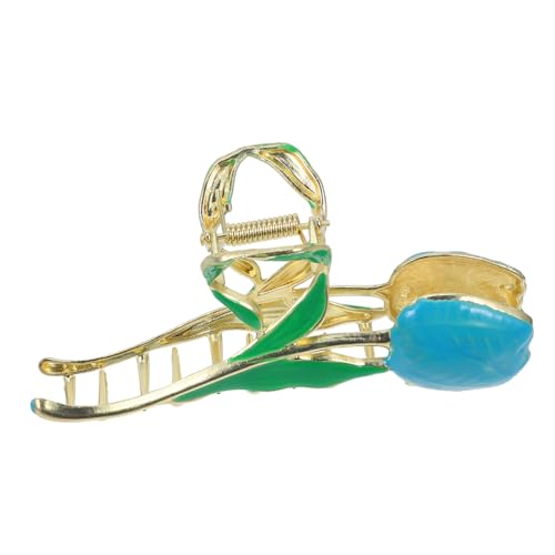 CLISPEED Tulpen haarspange Blumenkrallenclip Damen Haarschmuck Rutschfest Komfortabel Vielseitig für Sport Make up Alltag Geeignet Modisches Accessoire Geschenkidee von CLISPEED