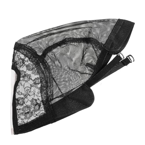 CLISPEED U Förmige Perückenkappe Elastisches Mesh Haarnetz für Damen Atmungsaktive Dehnbare DIY Netzkappe zum Flechten und Perückenmachen Bequem und Passend für Haarlängen Schwarz von CLISPEED