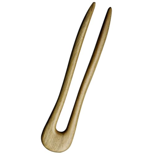 CLISPEED U förmige Haarnadel aus Grünem Sandelholz Vintage Haarschmuck Damen Französische Haargabel für Dickes und Langes Haar Stabiles Styling Dutt Pin Elegant für Hochzeit Party Alltag von CLISPEED