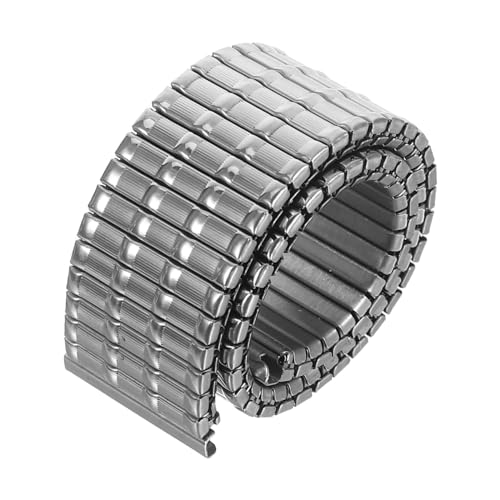 CLISPEED Uhrenarmband Elastisches Metall Ersatzband für Herren Damen Dehnbares Frühling Geladenes Armband Kompatibel mit Traditionellen Uhren Sicherer Verschluss Polierte Oberfläche von CLISPEED