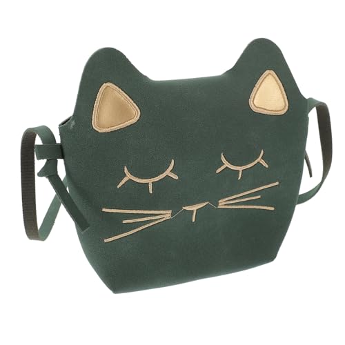 CLISPEED Umhängetasche Katze PU Kleine Mädchen Mini Crossbody Bag Niedliche Schultertasche für Kleinkinder Weiches Langlebiges Material Modisches Accessoire für Alltag und von CLISPEED