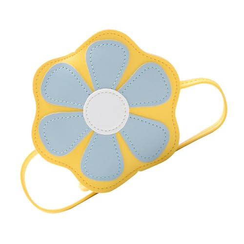 CLISPEED Tasche Blumen Für Junge Mädchen Outdoor Mit Cartoon-Design Einzelne Schultertasche Aus Hochwertigem Pu-Material Zum Reisen Einkaufen Und Spazierengehen von CLISPEED