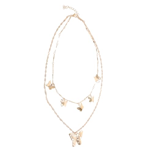 CLISPEED Unregelmäßige Mehrreihige Metall halskette Damen Modischer Kreativer Schmuck mit Goldenem Anhänger Geeignet für Partys und Alltag CLISPEED Unregelmäßige Mehrreihige Metall halskette Damen Modischer Kreativer Schmuck mit Goldenem Anhänger Geeignet für Partys und Alltag von CLISPEED