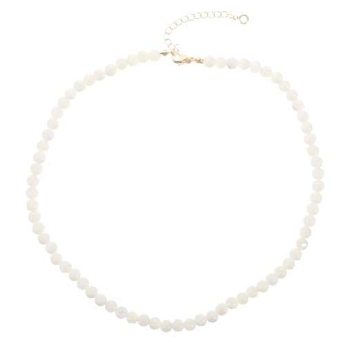 CLISPEED Vergoldete Süßwasserperlen Halskette Damen Retro Perlenkette Choker Beaded Design Vielseitiger Schmuck für Alltag und Festliche Anlässe Elegant Kollier von CLISPEED