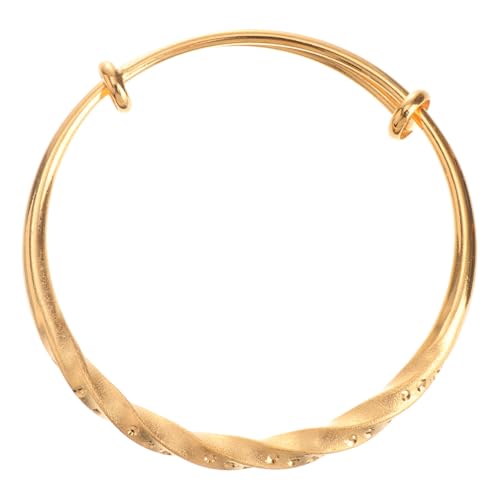 CLISPEED Mode-armreif Aus Kupfer Verstellbares Damen-armband Schlichtes Goldenes Armband Verstellbarer Armreif Mit Öffnungsdesign Langlebiges Armband Für Frauen Und Mädchen von CLISPEED