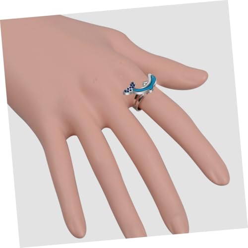 CLISPEED Verstellbarer Delfin stimmungsring Farbwechsel Ring für Damen und Offener Tier schmuck Stimmungsabhängiger Farbwechsel Leichter Legierungsring CLISPEED Verstellbarer Delfin stimmungsring Farbwechsel Ring für Damen und Offener Tier schmuck Stimmungsabhängiger Farbwechsel Leichter Legierungsring von CLISPEED