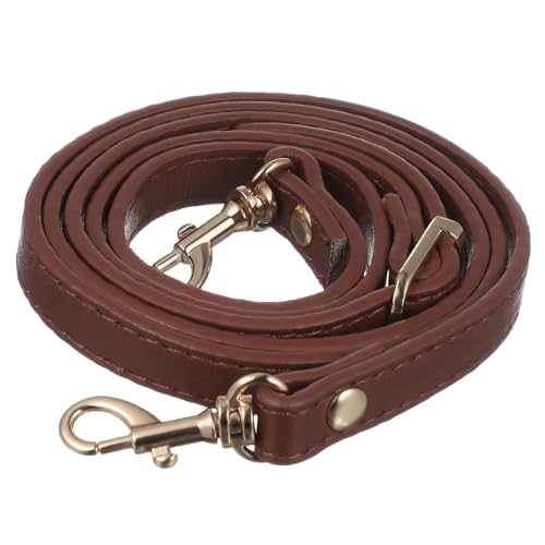 CLISPEED Verstellbarer Schultergurt für Damen Umhängetasche Leichter PU Lederriemen in Hellbraun mit Goldverschluss Strapazierfähiger Ersatzriemen für Handtasche Modischer Crossbody von CLISPEED