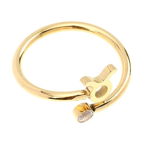 CLISPEED Verstellbarer Zirkonia Ring Damen und Mädchen Offener Schmuck Glitzernder Ring als Geburtstagsgeschenk und Alltagsschmuck CLISPEED Verstellbarer Zirkonia Ring Damen und Mädchen Offener Schmuck Glitzernder Ring als Geburtstagsgeschenk und Alltagsschmuck von CLISPEED