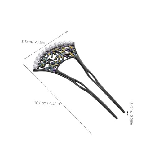 CLISPEED Chinesische Haargabel in U-form Mit Kunstperlen Haarnadel Für Frauen Stilvolles Haaraccessoire Für Hochzeiten Und Formelle Anlässe von CLISPEED