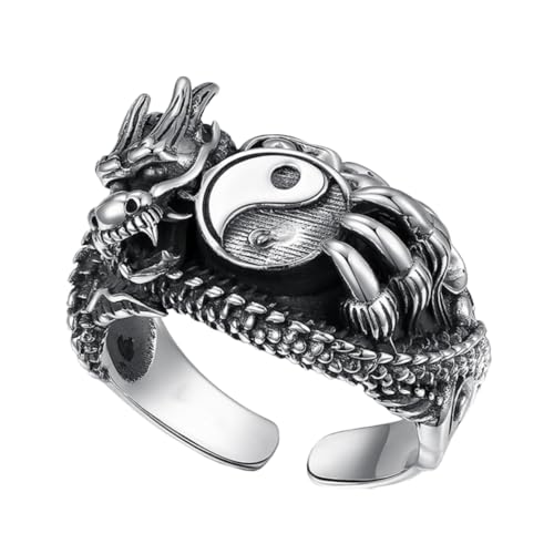 CLISPEED Vintage Drachenring für Herren Verstellbarer Offener Metallring Langlebiges Material Komfortabel Modisches Schmuckstück für Partys und Besondere Anlässe CLISPEED Vintage Drachenring für Herren Verstellbarer Offener Metallring Langlebiges Material Komfortabel Modisches Schmuckstück für Partys und Besondere Anlässe von CLISPEED