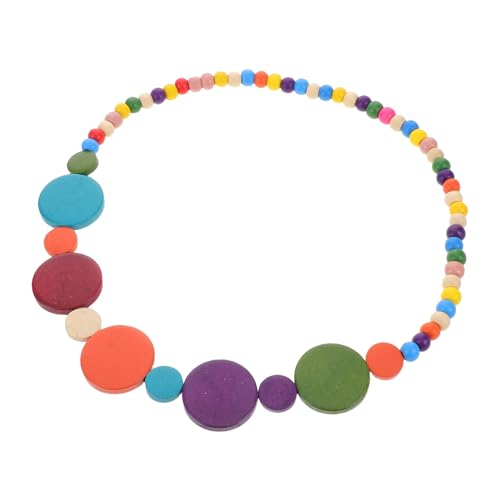 CLISPEED Vintage Ethno Boho Tribal Halskette Naturholz Handgefertigter Schmuck für Frauen für Partys Lässige Anlässe CLISPEED Vintage Ethno Boho Tribal Halskette Naturholz Handgefertigter Schmuck für Frauen für Partys Lässige Anlässe von CLISPEED