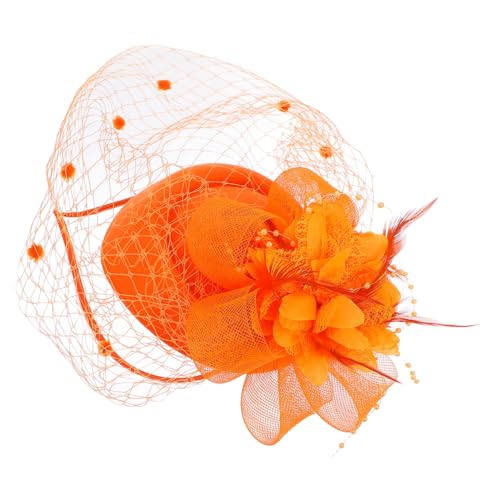CLISPEED Faszinator-clip Für Frauen Stirnband Mit Netzschleier Und Federakzenten Haar-fascinator Für Hochzeit Und Teeparty Leicht Und Atmungsaktiv Eleganter Kopfschmuck von CLISPEED