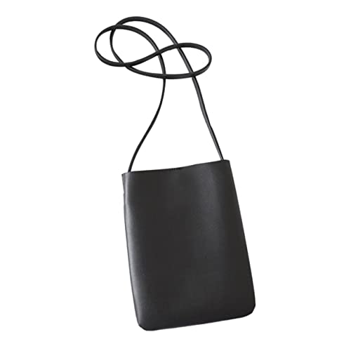 CLISPEED Vintage Handy Umhängetasche Damen Schwarz Weiches Material Leichte Mini Crossbody Tasche mit Verstellbarem Schulterriemen für Alltag Shopping und Freizeit von CLISPEED