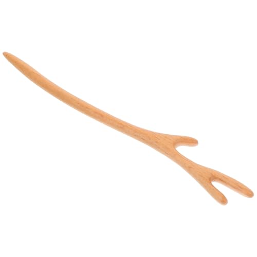 CLISPEED Vintage Holz Haarnadel Chinesischer Haarschmuck Haarnadel für Dutt Damen Eleganter Haarschmuck mit Gravur Chignonstab Ethno Stil von CLISPEED