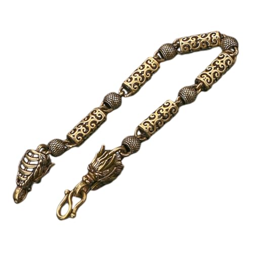 CLISPEED Vintage Kupfer Armband mit Drachenmotiv Antikes Chinesisches Herren Schmuckstück Langlebiges Schlichtes Unisex Accessoire für Freund zum Geburtstag von CLISPEED