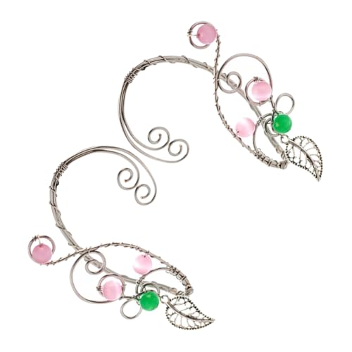 CLISPEED Vintage Ohrclips Damen Ohrmanschetten Kupfer Ohrschmuck Elegante Ohrringe für Nicht piercing Geeignet für Partys Festivals Cosplay Hochzeiten und Geschenke von CLISPEED