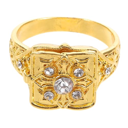 CLISPEED Öffnbarer Ring Mit Verstecktem Fach Antikes Design Mikrodiamanten Verstellbar Schmuck Für Frauen Vintage Ring Für Besondere Anlässe von CLISPEED
