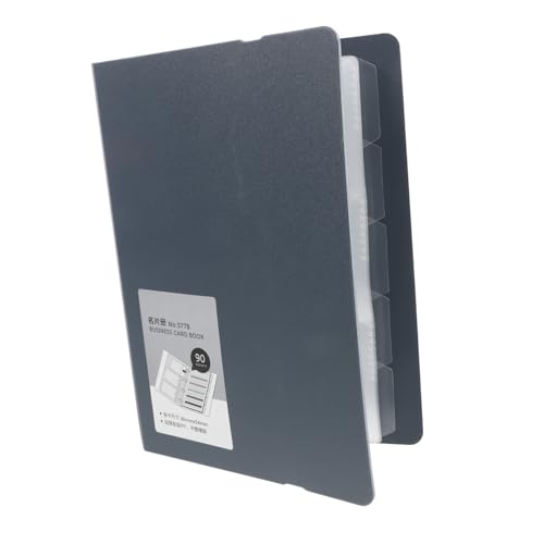 CLISPEED Visitenkartenhalter Blau mit Karten Kapazität Langlebige Business Cards Box Leicht Tragbare Name Cards Carrier mit Einfachem Zugriff Kratzfestes Kartenetui für Büro und Praxis von CLISPEED