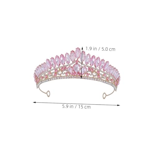 CLISPEED Wasserdichte Braut Haarkrone mit Funkelnden Strasssteinen Verstellbares Stirnband für Hochzeitsfeier und Geburtstagsfest Barock Design in Goldrosa für Damen CLISPEED Wasserdichte Braut Haarkrone mit Funkelnden Strasssteinen Verstellbares Stirnband für Hochzeitsfeier und Geburtstagsfest Barock Design in Goldrosa für Damen von CLISPEED