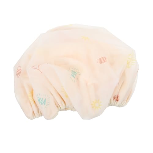 CLISPEED Wasserdichte Duschhaube für Frauen Doppellagig Elastisch Schnell Trocknend Groß Genug für Langes Haar zum Duschen Make Up und Spa Leicht Wiederverwendbar Reisetauglich von CLISPEED